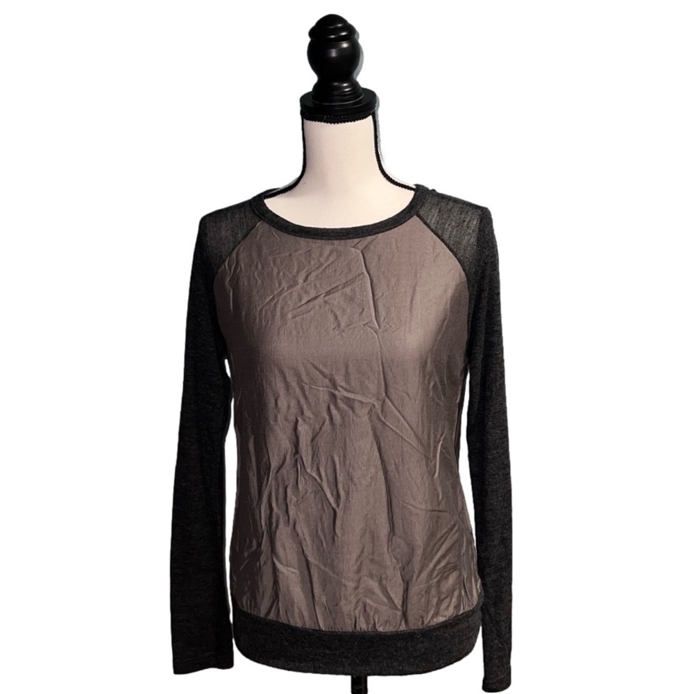 *KLD signature- Black and grey long sleeve shirt